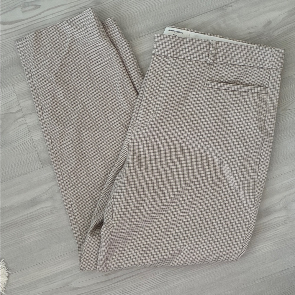 NWOT Banana Republic Size 14 Houndstooth Sloan Pants